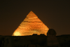 Lights Pyramid Khafra