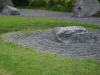 Weeds Growing Gravel Decoration