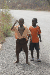 School Children Greeting