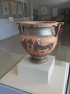 Black-figured Column Krater Face